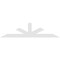 Ekena Millwork Saratoga Architectural Grade PVC Gable Bracket, 108"W x 27"H x 4"D x 6"F, 6/12 Pitch GBP108X27X0406SAR00 - alternate 3